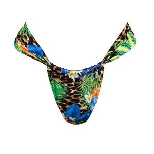 SADIE LEOPARD FLORAL - BRAZILIAN BIKINI BOTTOMS